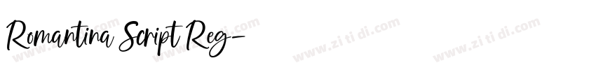 Romantina Script Reg字体转换